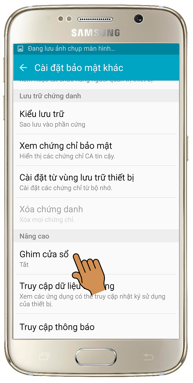 Chọn ghim cửa sổ